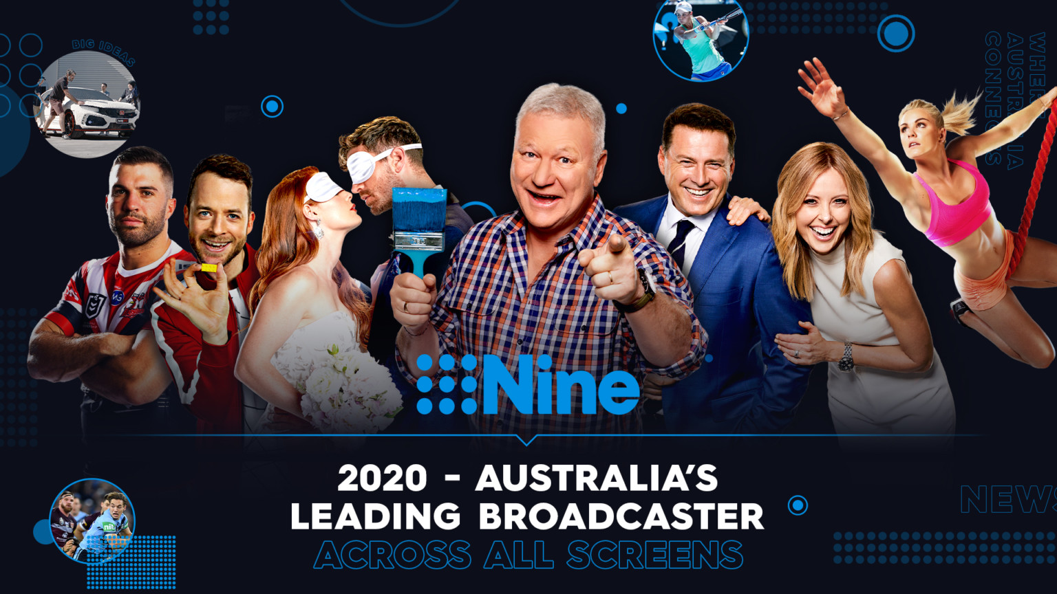 Nine is Australia's leading broadcaster across all screens Nine for
