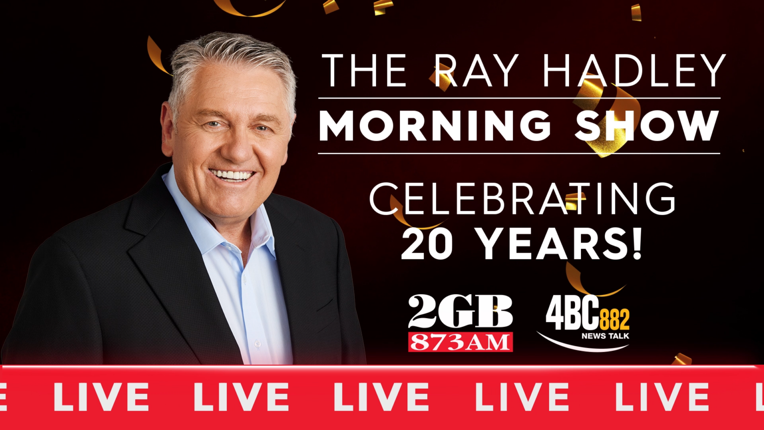 Ray Hadley celebrates 20 years on 2GB mornings - Nine for Brands