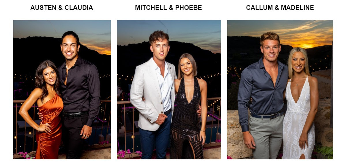 The final three couples. Who will win Love Island Australia 2022 ...