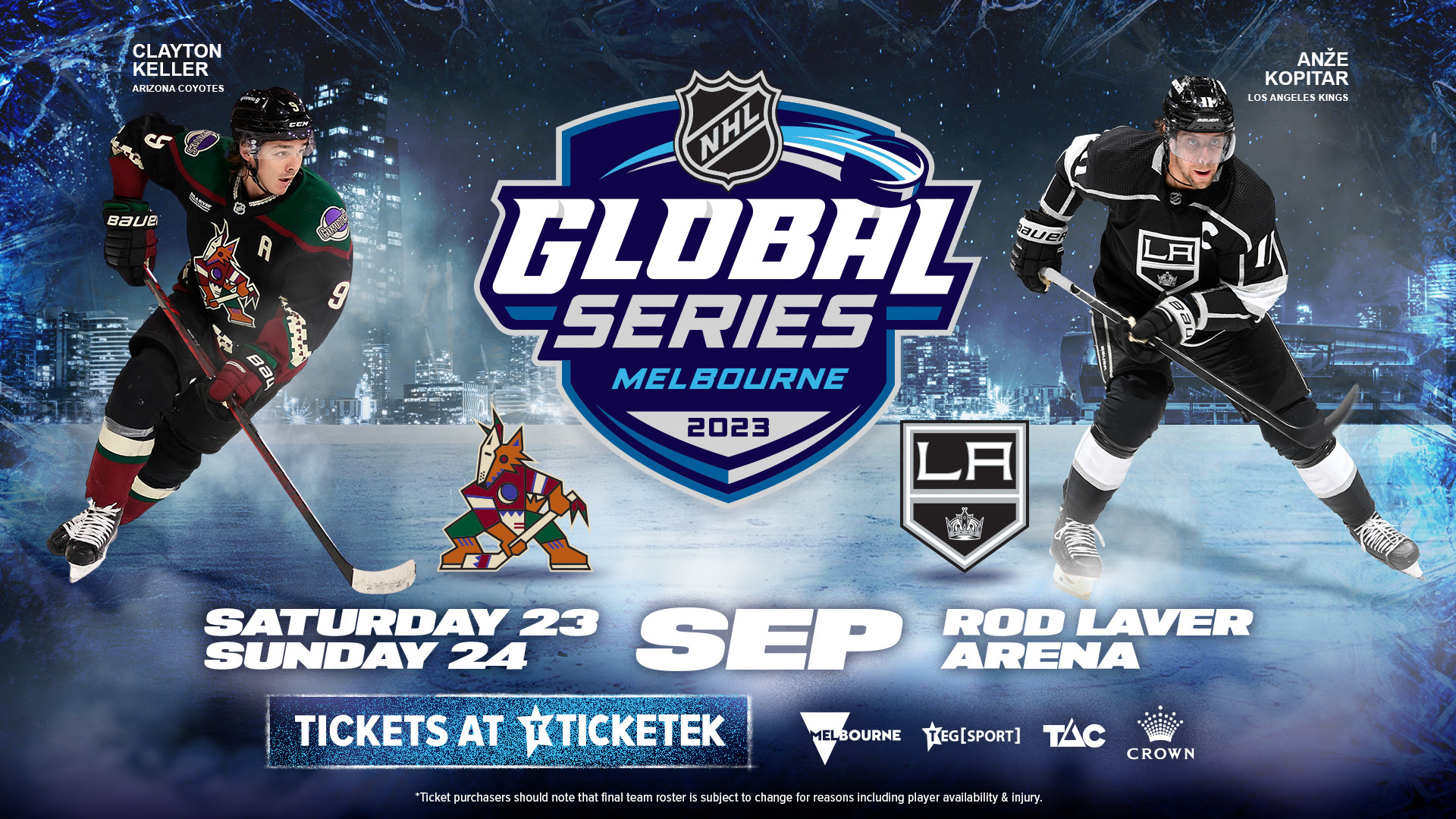 NHL Global Series Melbourne ice hockey games live and free on Nine