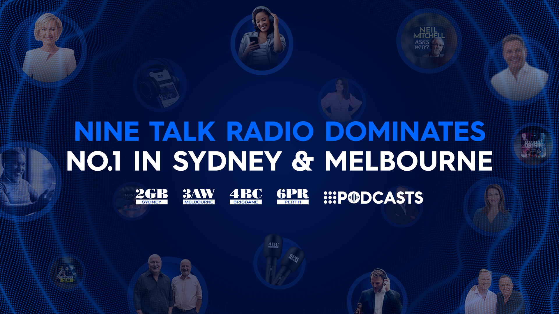 Nine talk radio dominates No.1 in Sydney and No.1 in Melbourne Nine