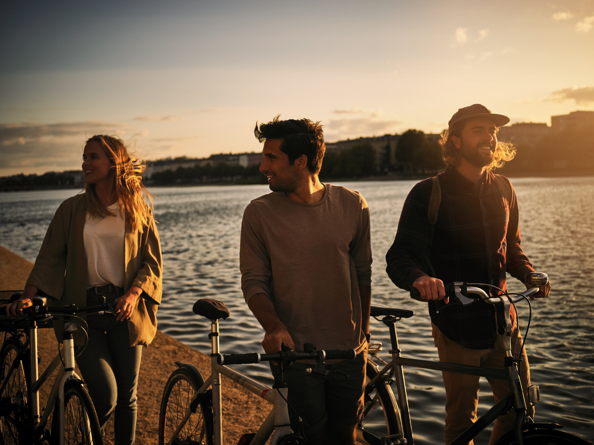 Shot of friends spending time together outside