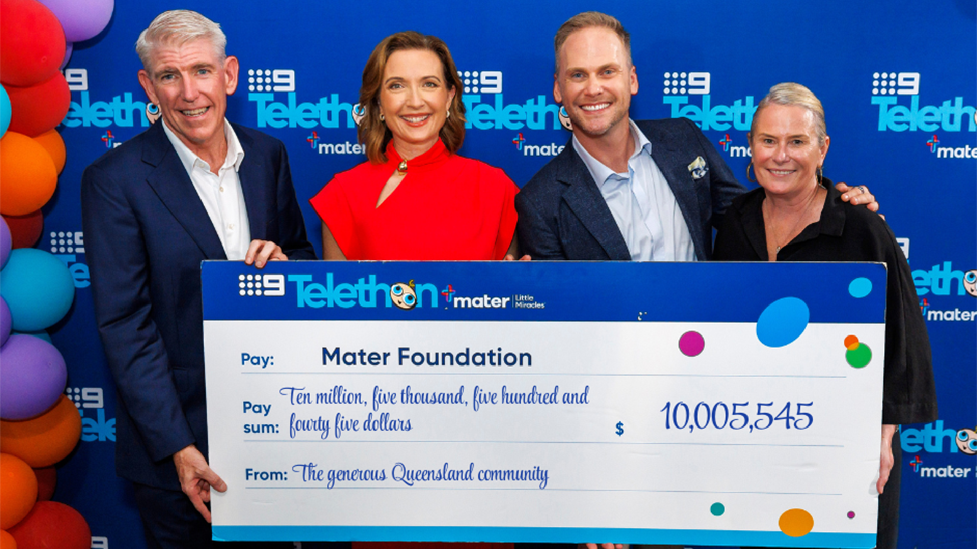 2025 Nine Telethon raises $10,005,545 for Mater Little Miracles